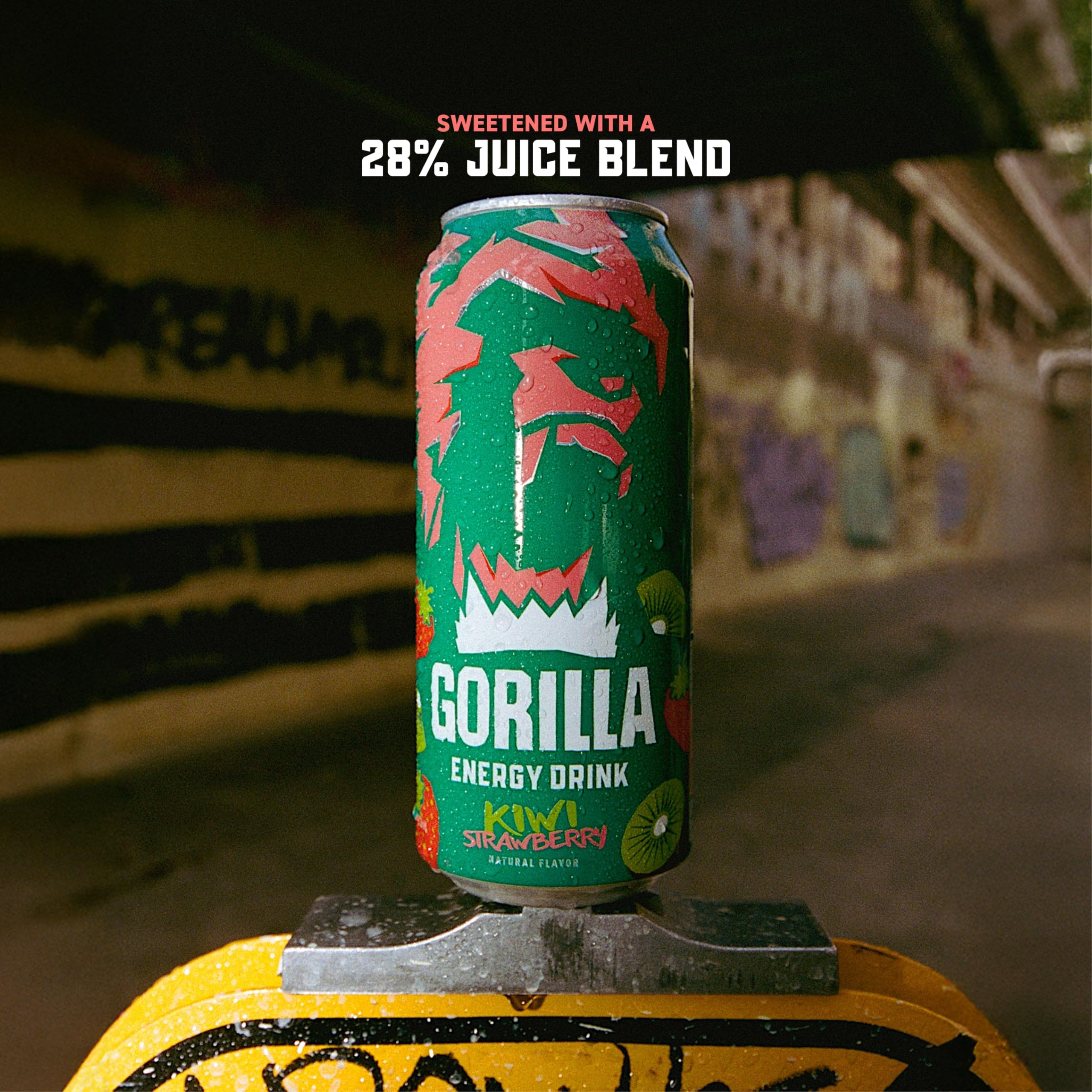 Amazon.com : Gorilla Energy Drink, Kiwi Strawberry, 200mg Natural